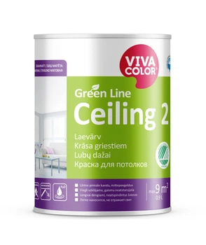 Фарба інтер`єрна Vivacolor Ceiling 2 для стін і стелі база А біла матова 0,9 л