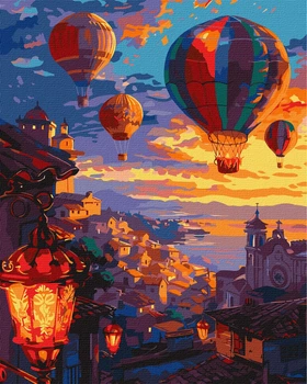Картина за номерами "Небо повітряних куль" 40*50см KHO6451