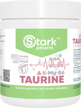 Таурин Stark Pharm Taurine + KMgB6 порошок 200 г (21950)