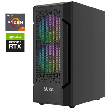 Игровой ПК Gamdias AURA GC7 Black Tower / AMD Ryzen 5 7500F (6 (12) ядер по 3.7 - 5.0 GHz) / 32 GB DDR5 / 1000 GB SSD M.2 / nVidia GeForce RTX 5060, 8 GB GDDR7, 128-bit / 850W б/у