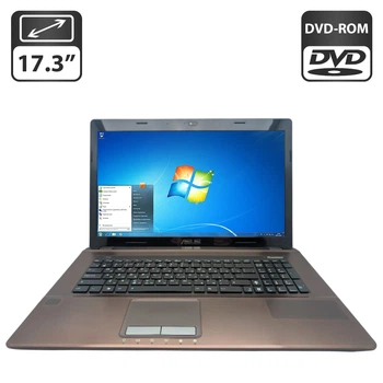 Ноутбук Asus K73E / 17.3" (1600x900) TN / Intel Core i3-2370M (2 (4) ядра по 2.4 GHz) / 8 GB DDR3 / 640 GB HDD / Intel HD Graphics 3000 / WebCam / DVD-ROM б/в