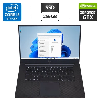 Мобильная рабочая станция Dell XPS 15 9550 / 15.6" (1920x1080) IPS / Intel Core i5-6300HQ (4 ядра по 2.3 - 3.2 GHz) / 12 GB DDR4 / 256 GB SSD / nVidia GeForce GTX 960M, 2 GB GDDR5, 128-bit / WebCam б/у