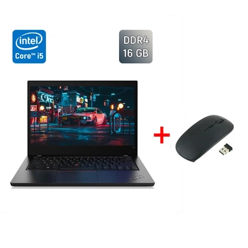 Ультрабук Lenovo ThinkPad L14 Gen 2 / 14" (1920x1080) IPS / Intel Core i5-1135G7 (4 (8) ядра по 2.4 - 4.2 GHz) / 16 GB DDR4 / 500 GB SSD / Intel Iris Xe Graphics / WebCam / Windows 11 б/у + Подарок Беспроводная мышь / USB