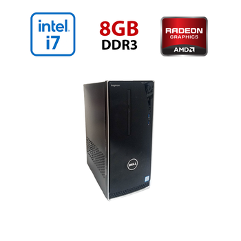 Игровой ПК Dell Inspirion 3650 / Intel Core i7-6700K (4 (8) ядра по 4.0 - 4.2 GHz) / 8 GB DDR3 / 256 GB SSD / AMD FirePro W5100, 4 GB GDDR5, 128-bit / Wi-Fi+Bluetooth / DVD / Win 10 Home Lic б/у