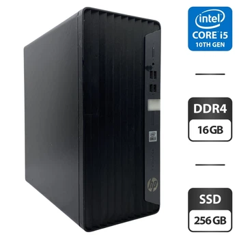 Комп'ютер HP ProDesk 400 G7 Tower / Intel Core i5-10500 (6 (12) ядер по 3.0 - 4.4 GHz) / 16 GB DDR4 / 256 GB SSD / Intel UHD Graphics 630 б/в