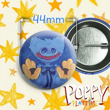 Значок Хагги Вагги из игры Poppy Playtime / Поппи Плейтайм. №1. 44мм