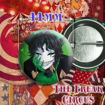 Значок Арлекин из игры The Freak Circus. №17. 44мм