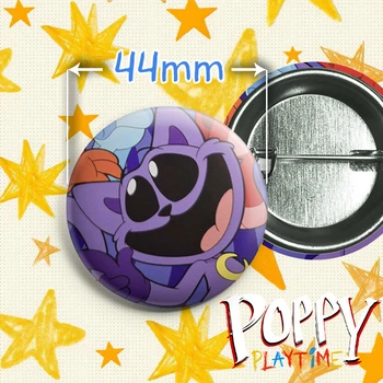 Значок Кот-дремот (КэтНап) / CatNap из игры Poppy Playtime / Поппи Плейтайм. №16. 44мм