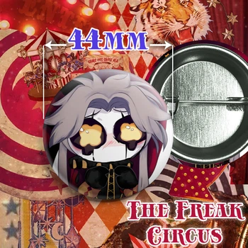 Значок Пьеро из игры The Freak Circus. №7. 44мм