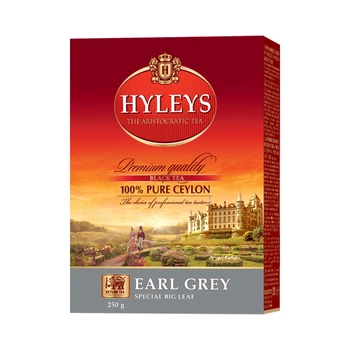 Чай черный Hyleys Earl Grey Special Big Leaf Крупнолистовой с бергамотом 250 г