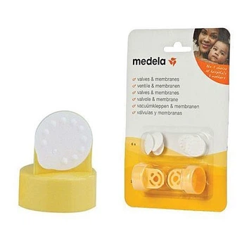 Zestaw części zamiennych do laktatorów Medela 2 x Zaworek + 6 x Membrana (7612367010573)