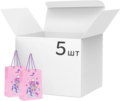 Набор бумажных подарочных пакетов Kite My Little Pony 18х24 см 5 шт (LP26-265)