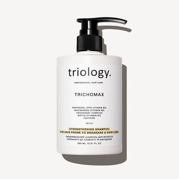 Укрепляющий шампунь для волос склонных к ломкости и выпадению Trichomax Triology 500 мл