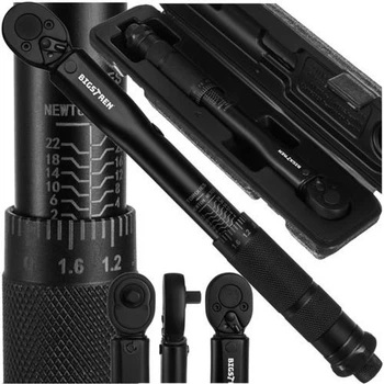 Динамометричний ключ Bigstren 24591, 1/4", 2–24 Нм, тріскачка, реверсивний, з фіксацією, кейс, інструмент для точного затягування