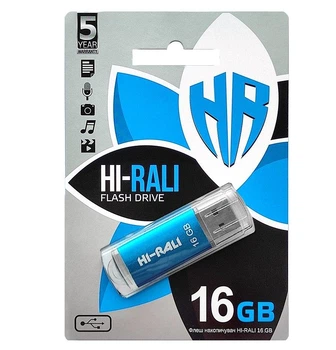 USB Флешнакопичувач 16 гб. Rocket Blue Hi-Rali