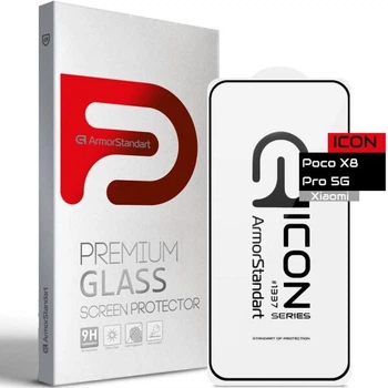 Защитное стекло ArmorStandart Icon 5D для Xiaomi Poco X8 Pro - Black