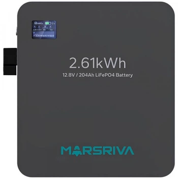 Акумуляторна батарея для ДБЖ Marsriva LiFePO4 12.8V 204Ah 2.61kWh настінне кріплення (MR-LFP12-200-WMD)