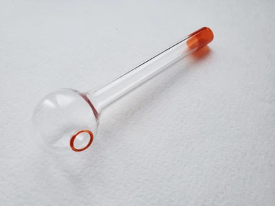 Трубка стеклянная термастойкая oil pipes " Cristal Drift " 100 мм. (красная)