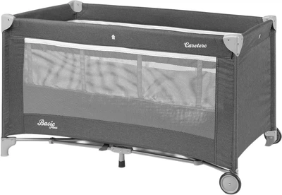 Дорожнє ліжечко Caretero Basic Plus graphite 125×66 ×75.5 см (5903076302564)