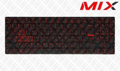 Клавиатура для ноутбука LENOVO LEGION Y520-15IKB Y520-15IKBA Y520-15IKBN Y520-15IKBM Черная с подсветкой RU RED EDGE 12245000 Original PRC