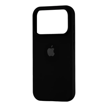 Силіконовий чохол Full Cover для iPhone 17 Pro захист камери чорний