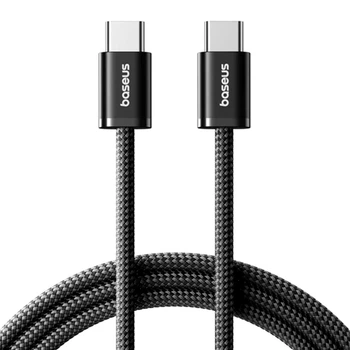 Кабель Baseus Type-C до Type-C 100W 1 м чорний для швидкого заряджання та передачі даних