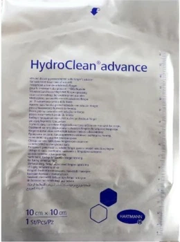 Opatrunek aktywowany Hartmann HydroClean Advance jałowy 10 x 10 cm 1 szt (4052199242231)