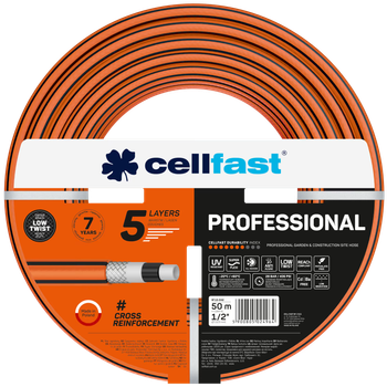 Wąż ogrodowy Cellfast PROFESSIONAL 1/2″ 50 m (15-042)