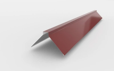 Планка Конька PSM Profile 0,45 мм 1250 мм глянцевая Красная RAL 3011