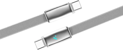 Кабель Colorway Type-C - Type-C (ultra-thin) (PD Fast Charging 100W) 5А 1м Grey (CW-CBPDCC100-GR)