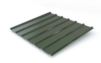 Профнастил PSM Profile ПР-20Б 0,4 мм 1,155x1,2 м Глянцевый Хаки RAL 6020