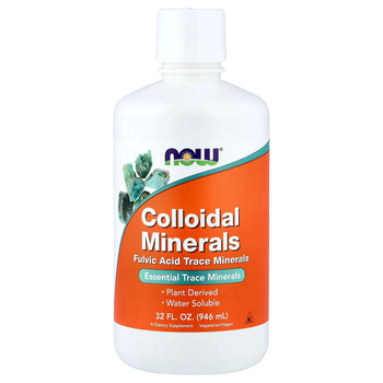 Колоїдні мінерали NOW Foods "Colloidal Minerals" основні мікроелементи (946 мл)
