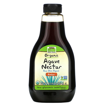 Органический нектар агавы NOW Foods, Real Food "Organic Agave Nectar" янтарный (660 г)