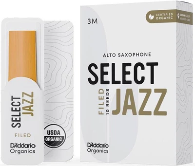 Трость для альт-саксофона D'Addario Organic Select Jazz - Alto Sax Filed 3M - (1 шт)