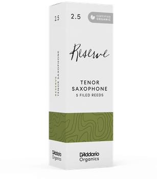 Трости для тенор-саксофона D'Addario Organic Reserve - Tenor Sax #2.5 - 5 Pack
