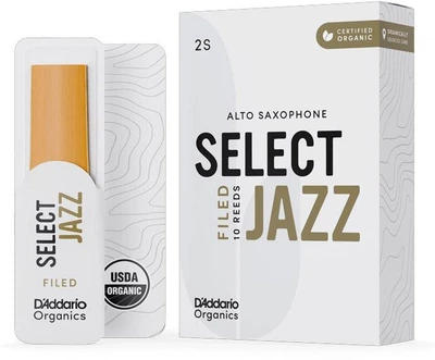 Трость для альт-саксофона D'Addario Organic Select Jazz - Alto Sax Filed 2S - (1 шт)