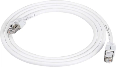 Кабель, Amazon Basics, RJ45 Cat7 1.5м белый, 10Gbps, 600MHz, экранир., совместим с Cat5e/6/6a, для LAN/ПК