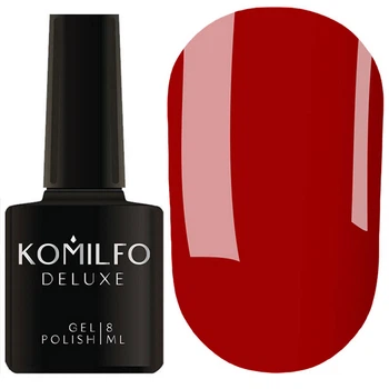 Гель-лак для нігтів Komilfo Deluxe Series Dusk Collection №D304 малиново-червоний 8 мл
