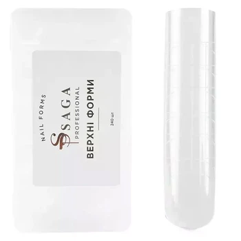 Верхні форми для нарощування SAGA Top Nail Forms Square 24 шт