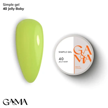 Гель для зміцнення та нарощування нігтів GaMa Simple Gel №040 Jelly Baby 30 мл