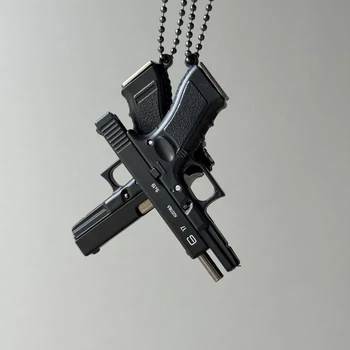 Брелок разборный Пистолет Glock 17 Сувенир черный цвет