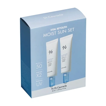 Набор солнцезащитных кремов увлажняющих Dr.Ceuracle SPF50+ PA++++ Hyal Reyouth Moist Sun 2 шт × 50 мл