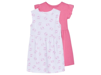 Платье набор 2 шт. для девочки Lupilu Ecoprint 480441 122-128 см (6-8 years) Комбинированный