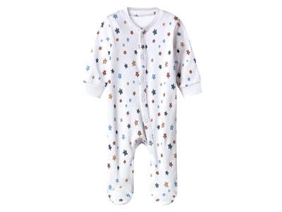 Комбинезон-слип с длинными рукавами для мальчика Lupilu Ecoprint 487398 050-56 см (0-2 months) Белый