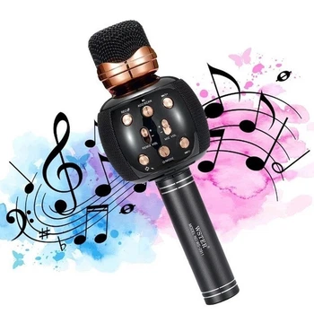 Микрофон караоке беспроводной Wster WS 2911 с колонкой и изменением голоса Bluetooth