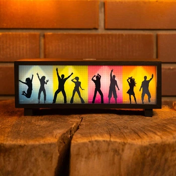 Нічник-панорама "Диско", чорний (LED, Акумулятор, USB Type-C)