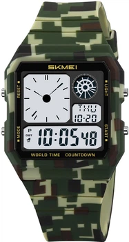 Наручний годинник Skmei 2347CMGN Camo Green