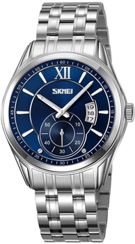 Мужские часы Skmei 9319SIBU Silver-Blue