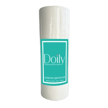 Салфетки в рулоне Doily 30х30 см, 100 шт/рул. из спанлейса 40 г/м2 Сетка
