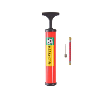 Ручний насос для м'ячів N41504(Red) 25 см, голка для накачування та гнучкий шланг